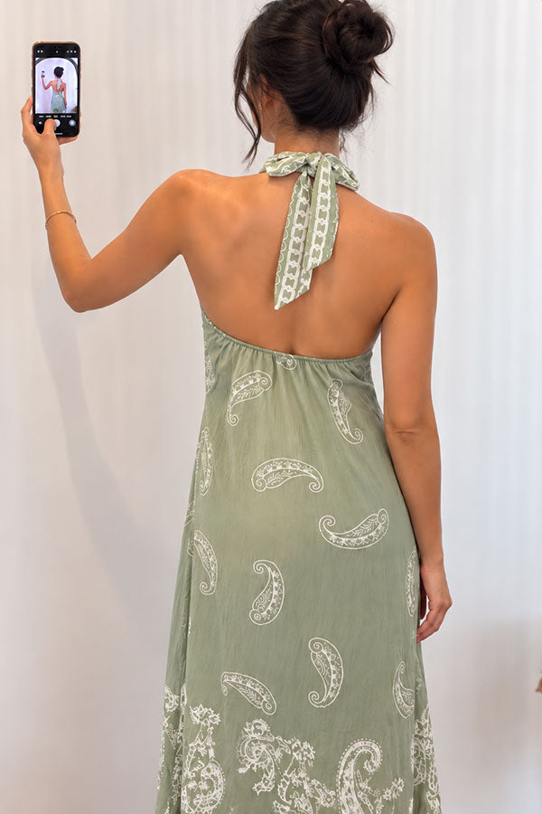 Vestido Halter largo