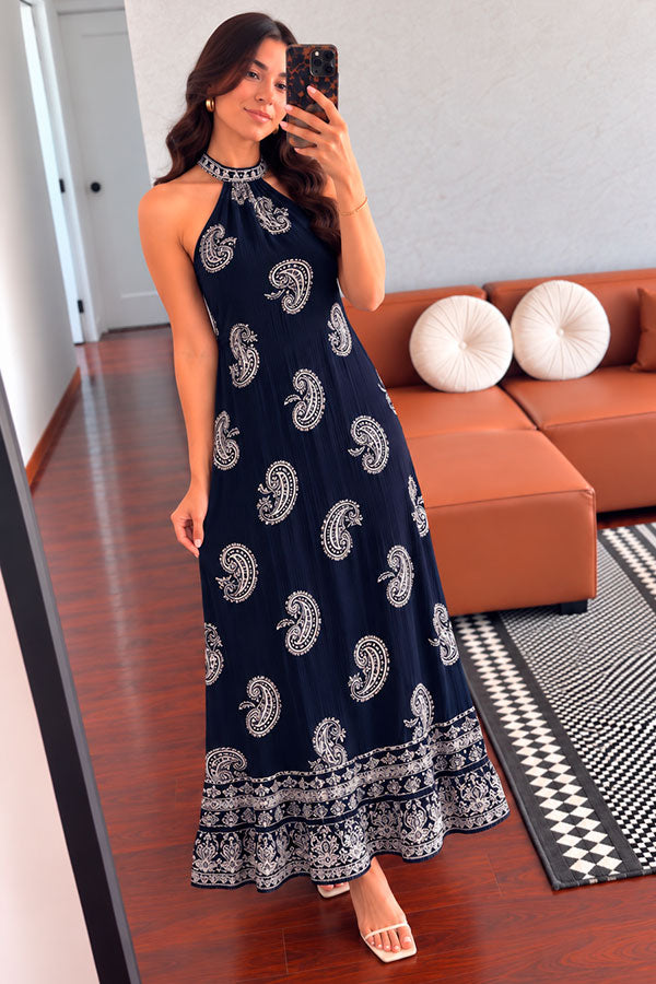 Vestido Halter largo