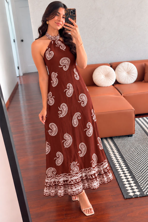 Vestido Halter largo